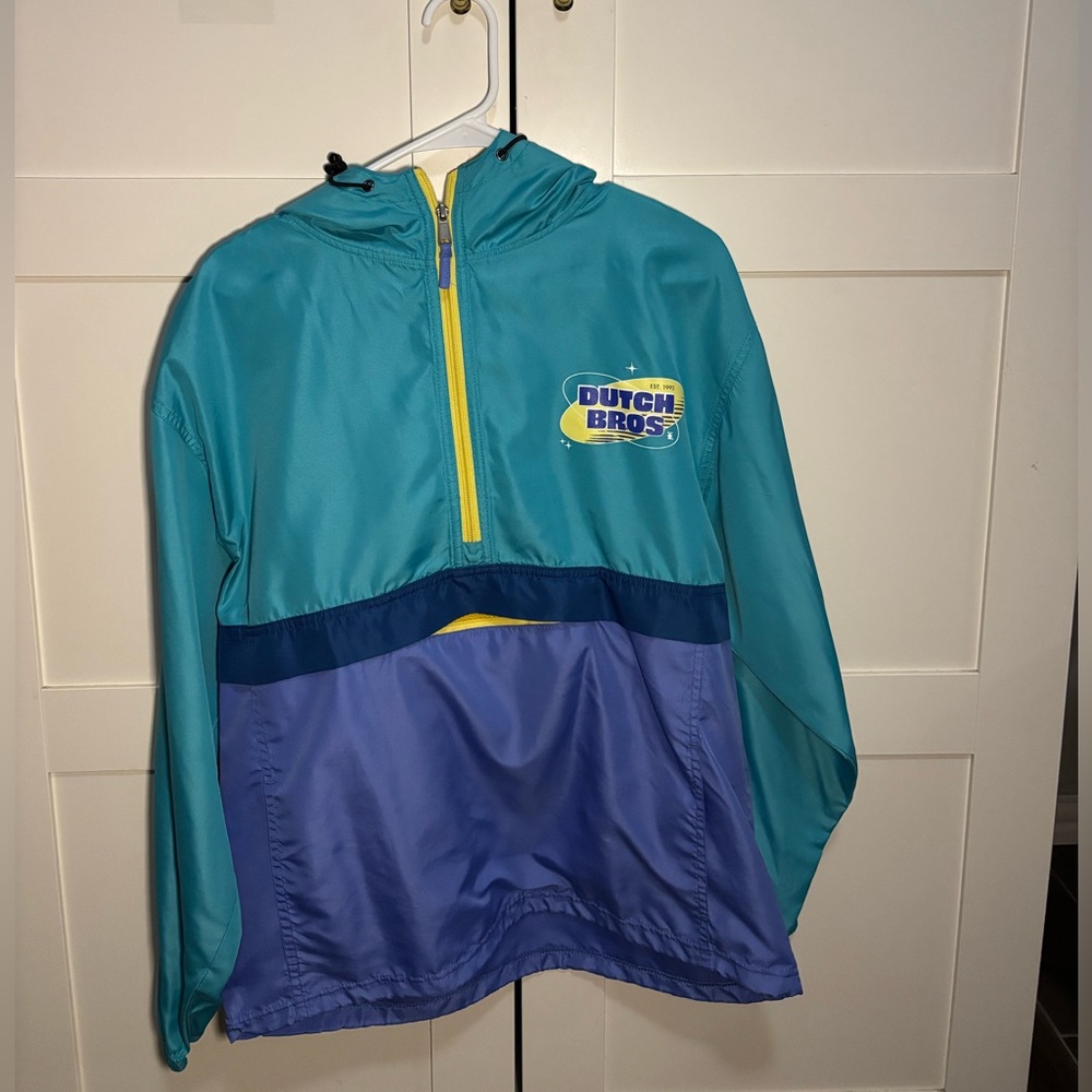Dutch Bros Teal and Lavender Jacket
